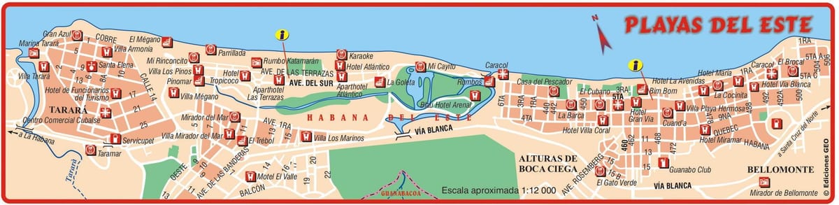 mapie Playa del Este Kuba