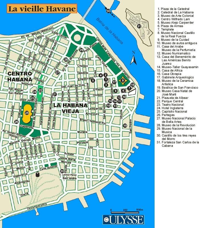 mapa port w Hawanie mapie
