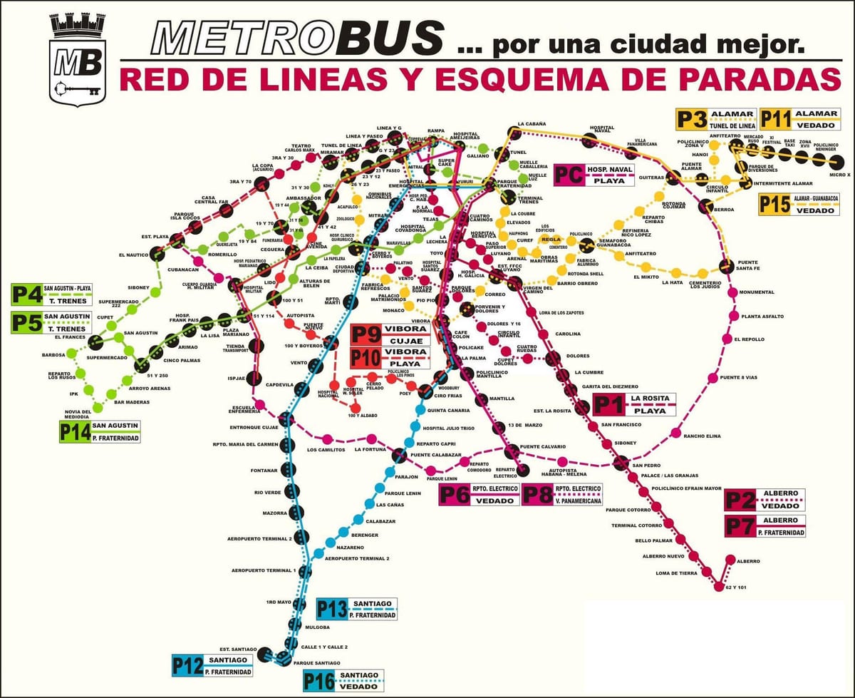 mapa pks viazul Hawana