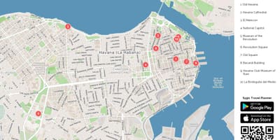 Hawana Kuba mapa miasta