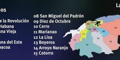 Mapa Kuby regla